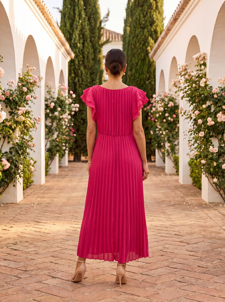 Sibeal - Pleated Evening Dress
