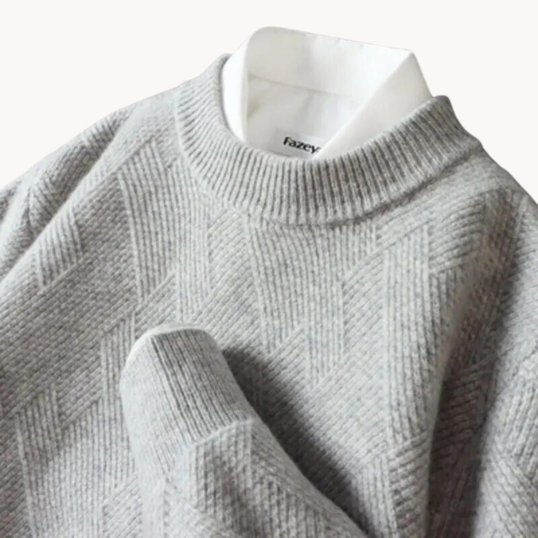 Darragh - Elegant Jacquard Sweater