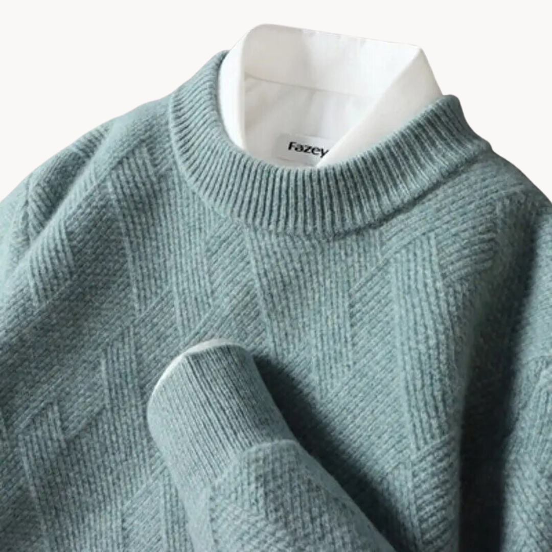 Darragh - Elegant Jacquard Sweater