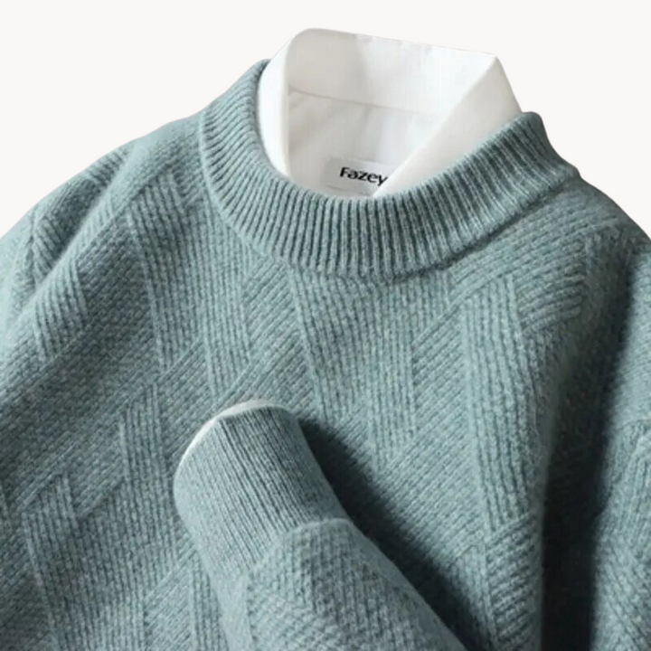Darragh - Elegant Jacquard Sweater