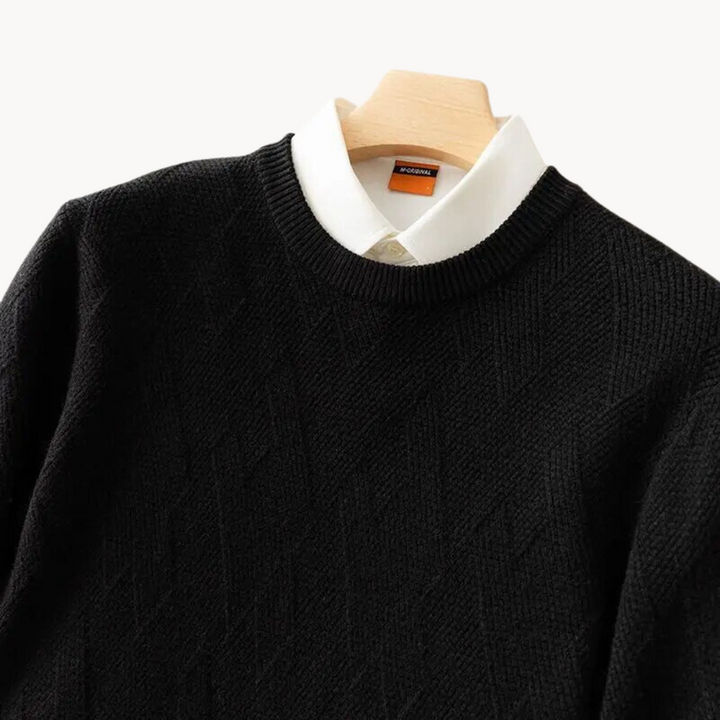 Darragh - Elegant Jacquard Sweater