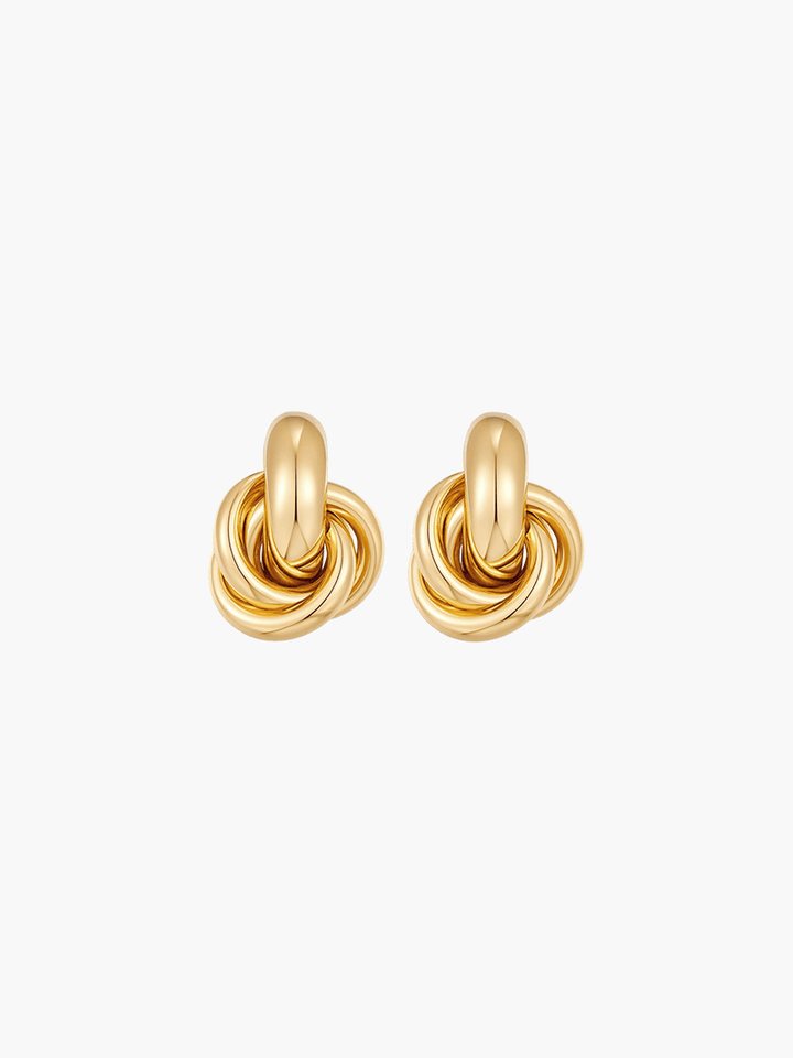 Saoirse - Gold Knot Earrings