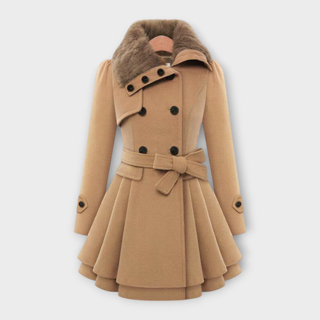 Élodie - Chic Faux Fur Coat