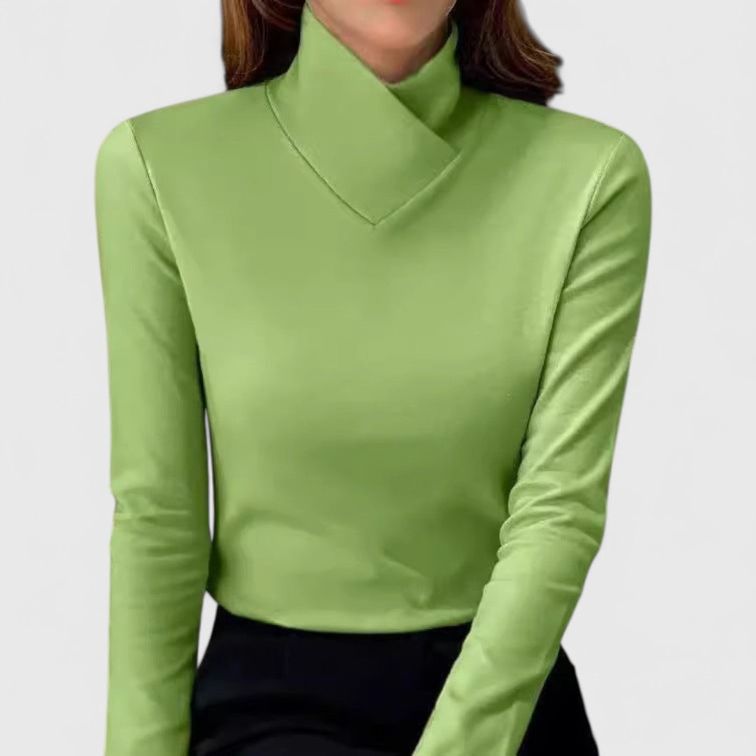 Winnie | Stylish High-Collared Jumper