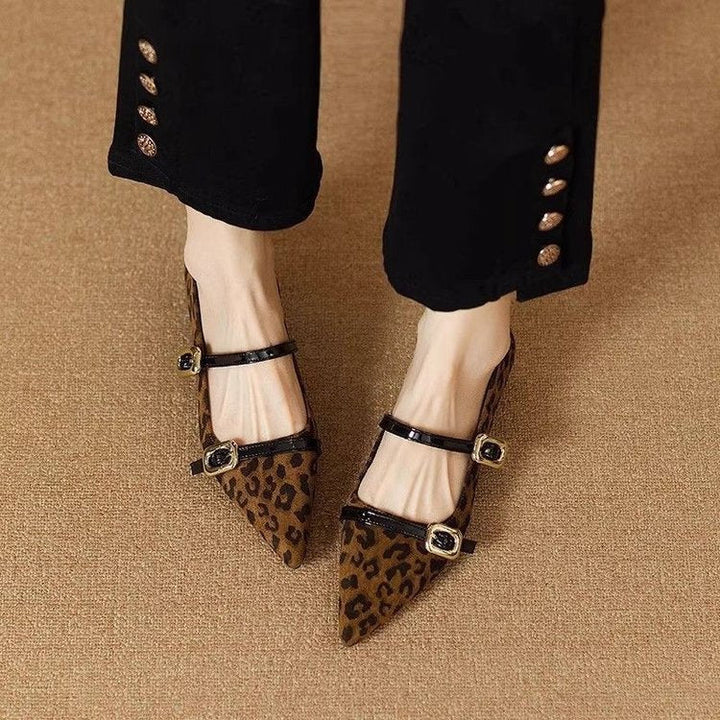 NUALA CORK | Juliette Pointed Double-Strap Mary Janes