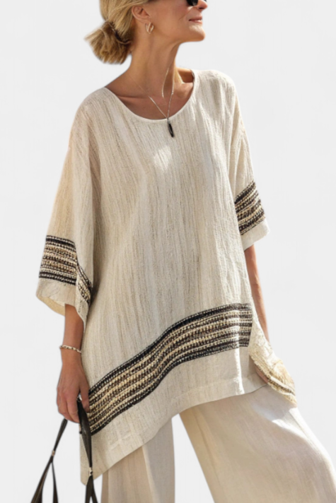 Blánaid - Organic Striped Ensemble