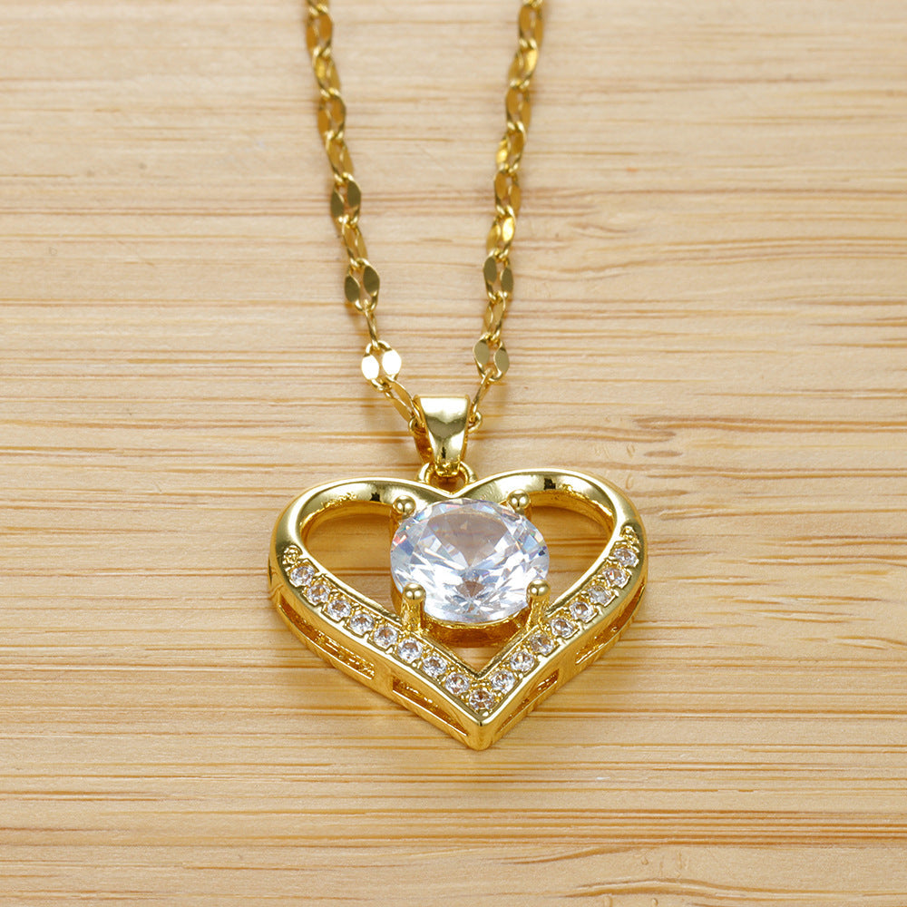 Saoirse - Gold Heart Necklace
