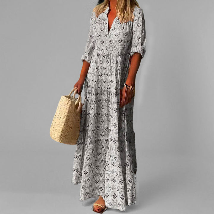 Peggy - Retro-Inspired Maxi Dress