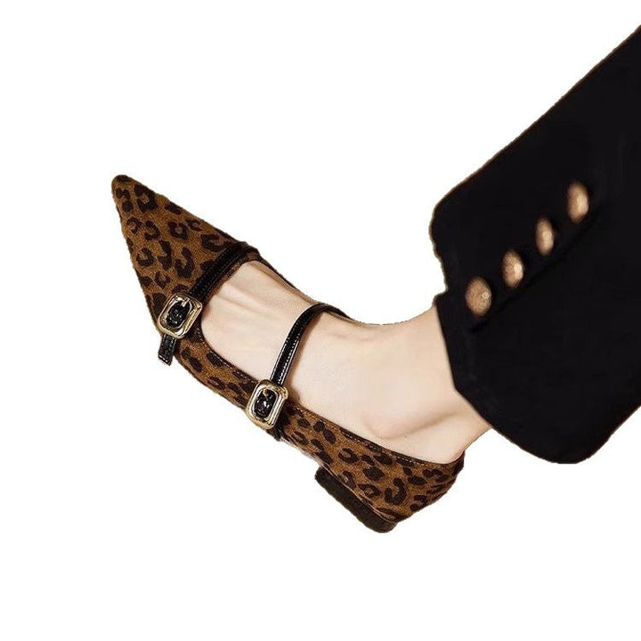 NUALA CORK | Juliette Pointed Double-Strap Mary Janes