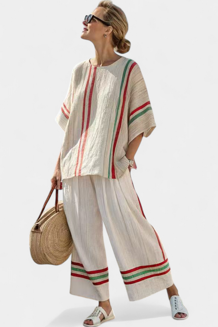 Maeve - Summer Striped Ensemble