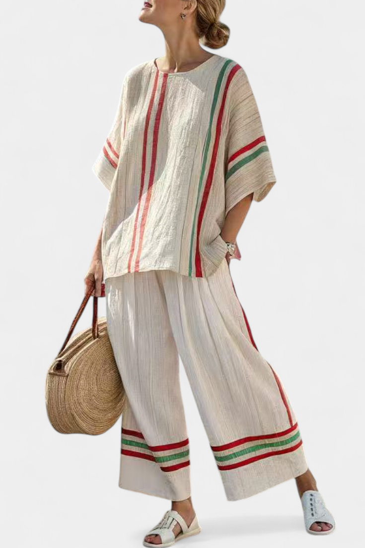 Maeve - Summer Striped Ensemble