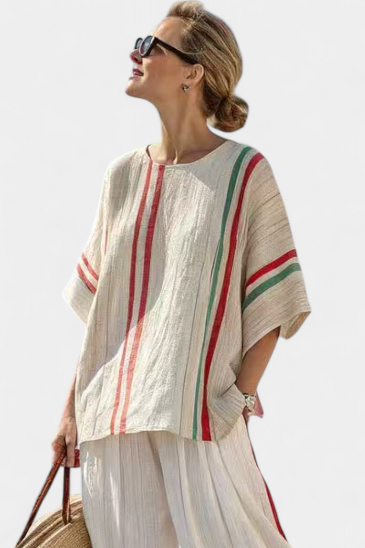 Maeve - Summer Striped Ensemble
