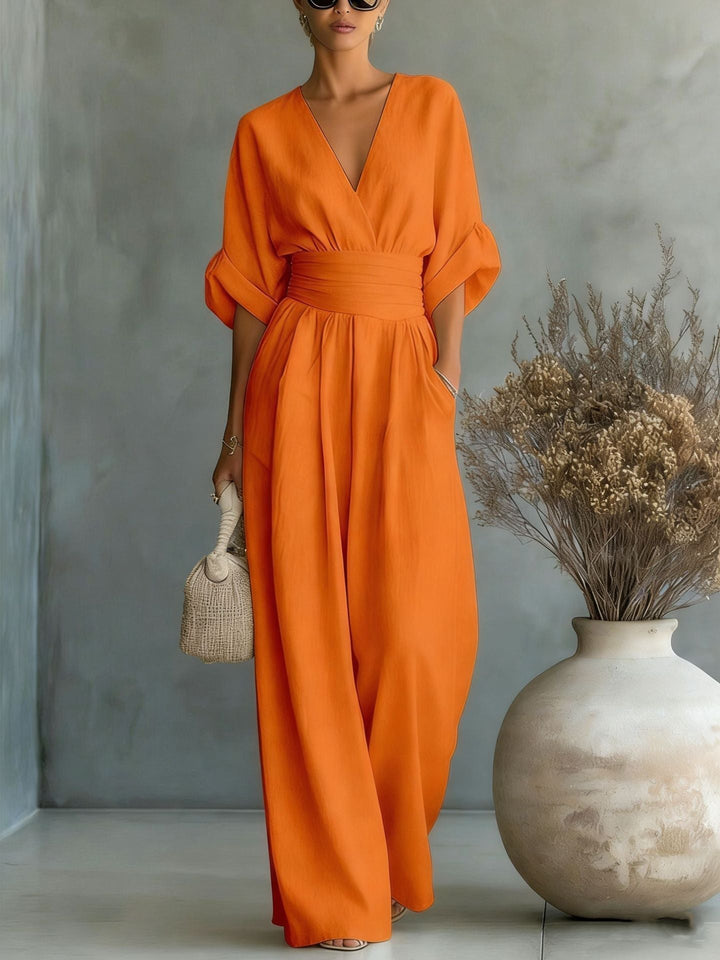 Eimear - Backless V-Neck Dress