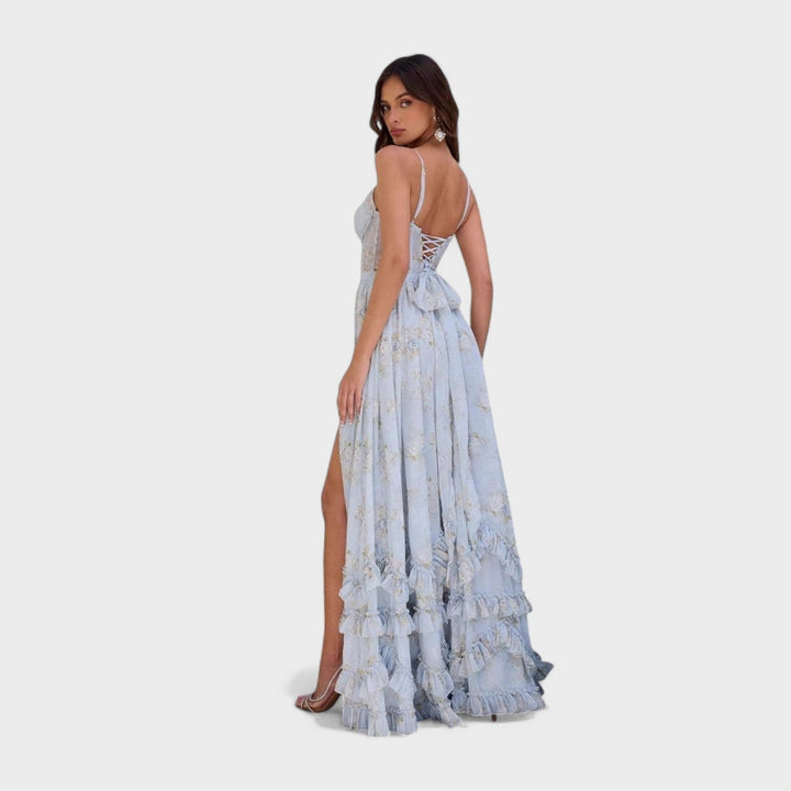 Fiona - Elegant Floral Maxi Dress