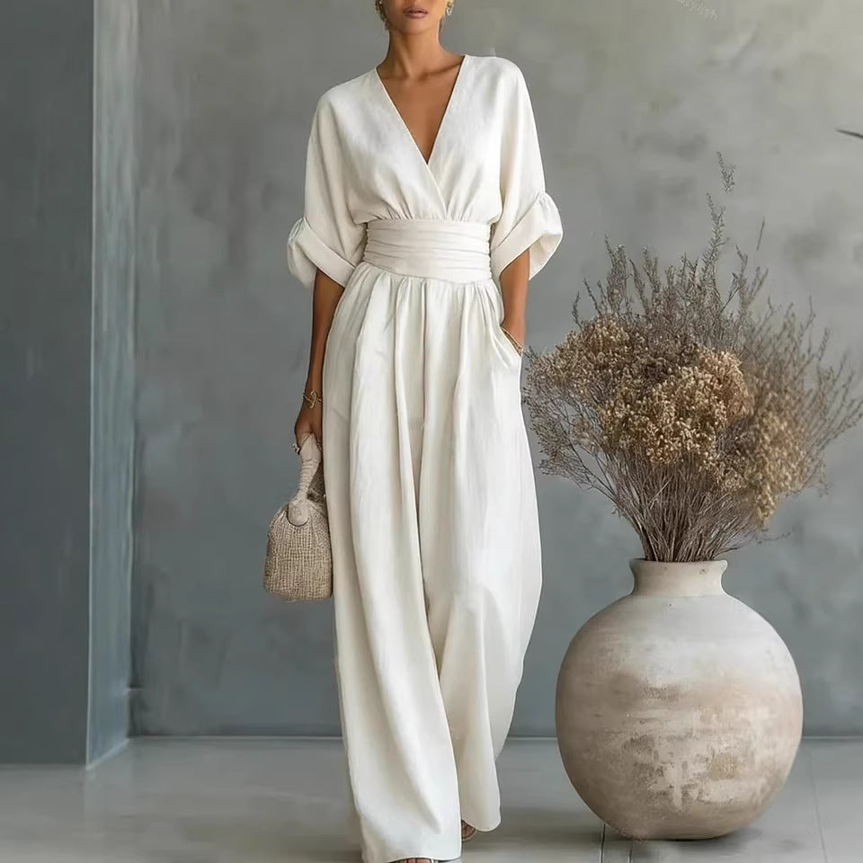 Eimear - Backless V-Neck Dress