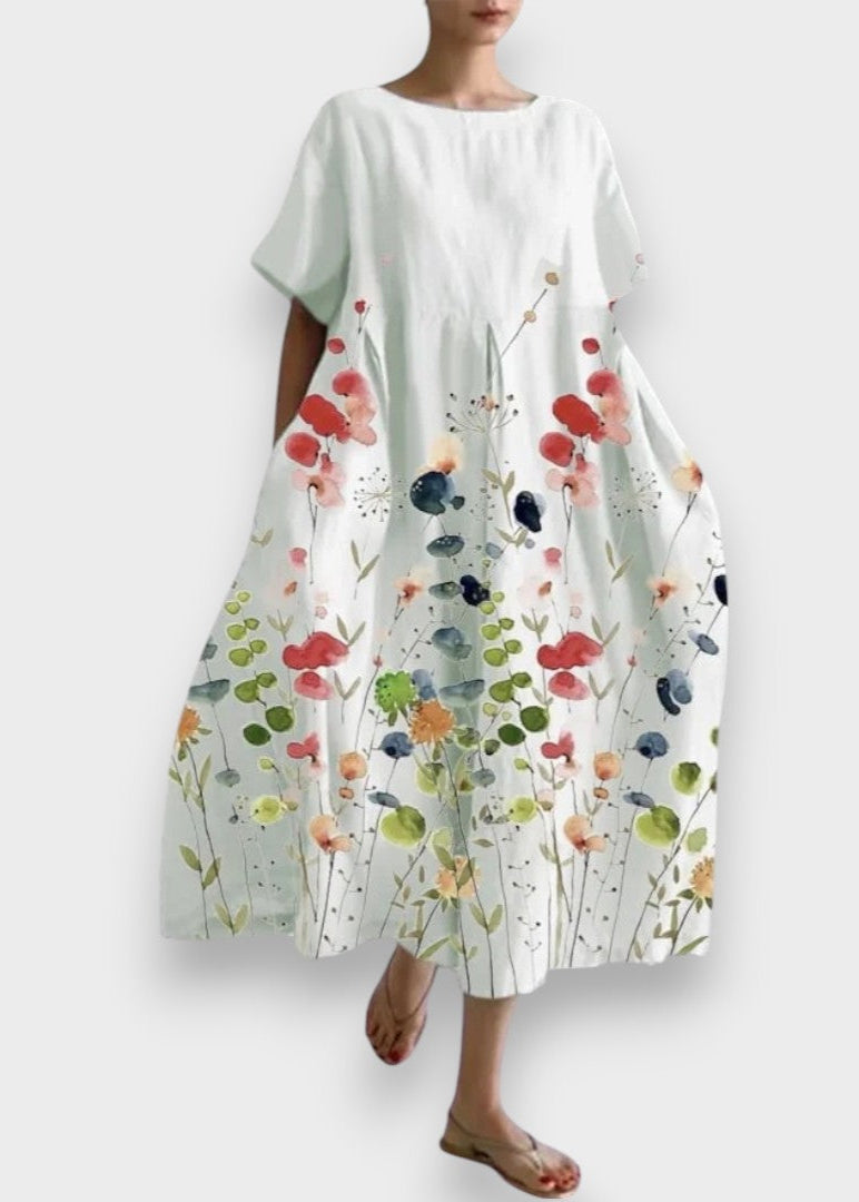 Kathleen - Elegant Floral Maxi Dress