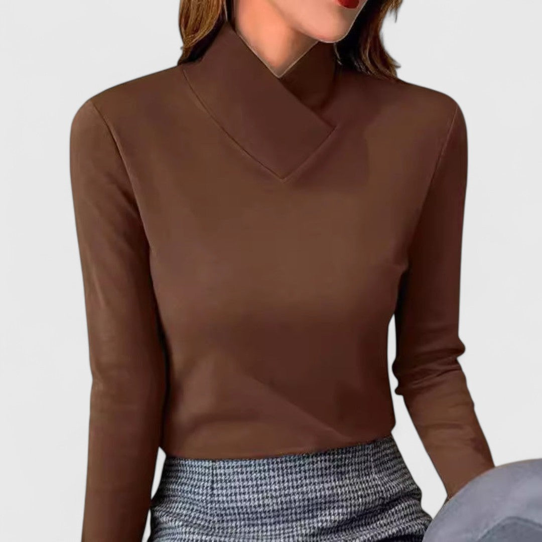 Winnie | Stylish High-Collared Jumper
