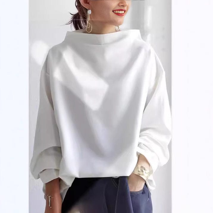 Caragh | Relaxed Fit Jumper with Stand-Up Collar
