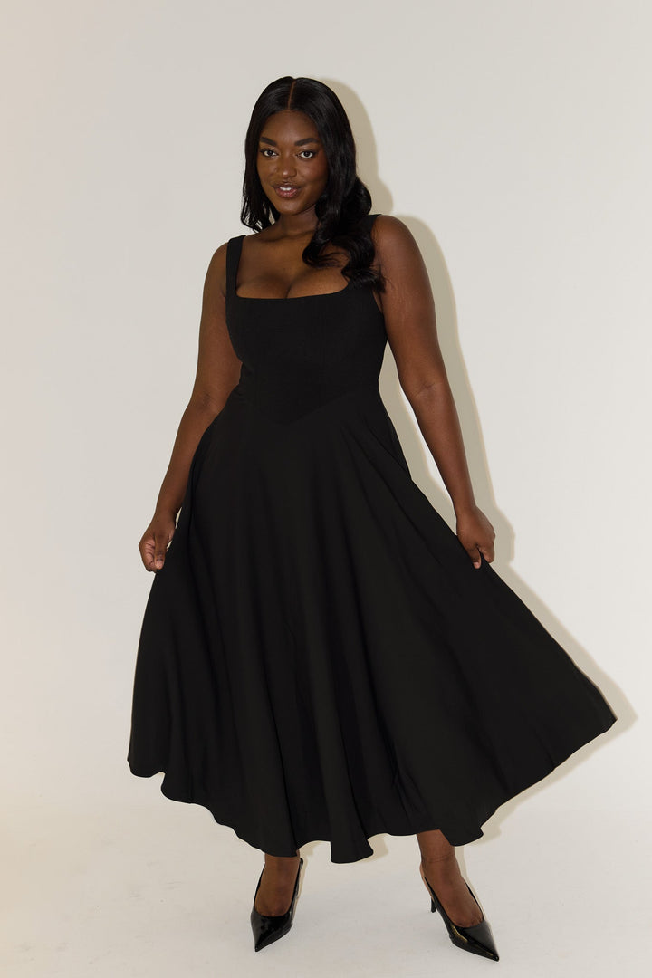 Brighid - Chic Midi Dress