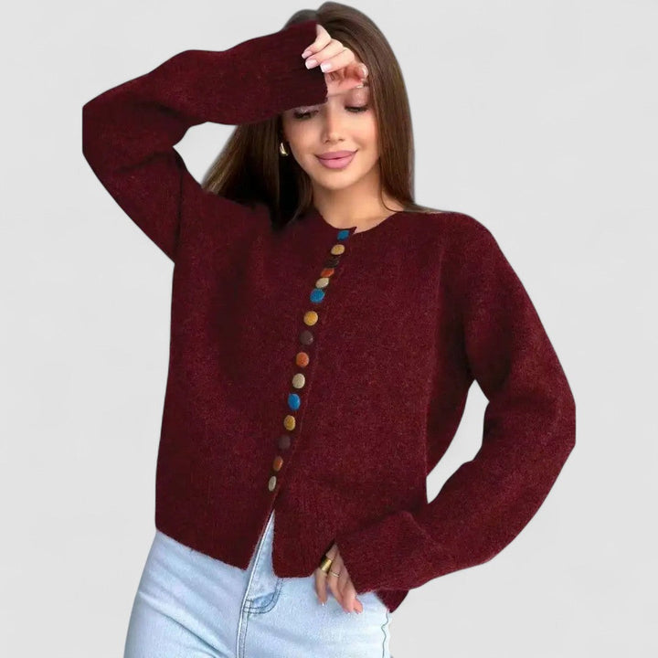 Aoife - Cardigan with Button Accents