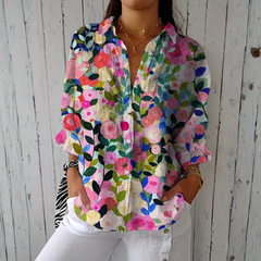 Bláithín - Sophisticated Floral Top