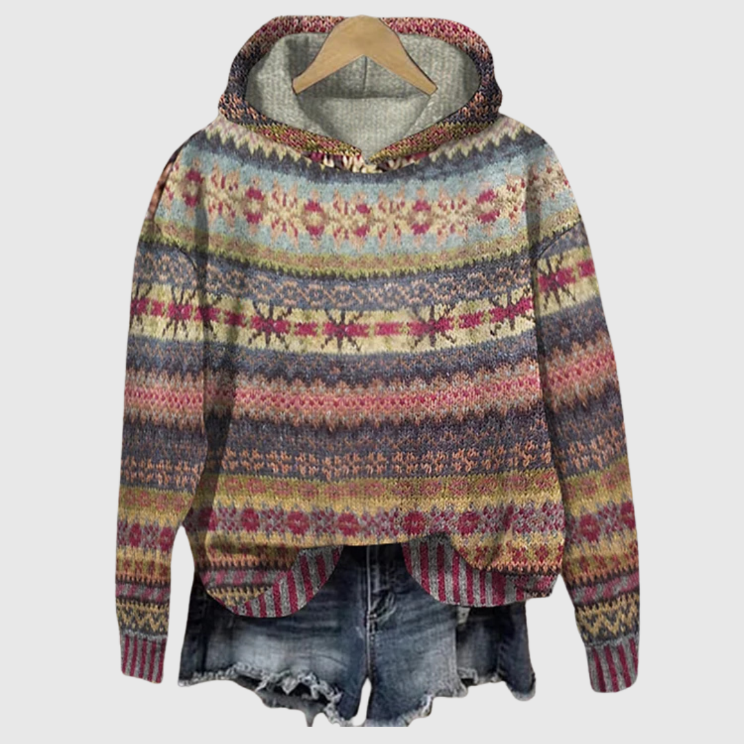 Aoibh | Vintage-Inspired Ethnic Sweatshirt