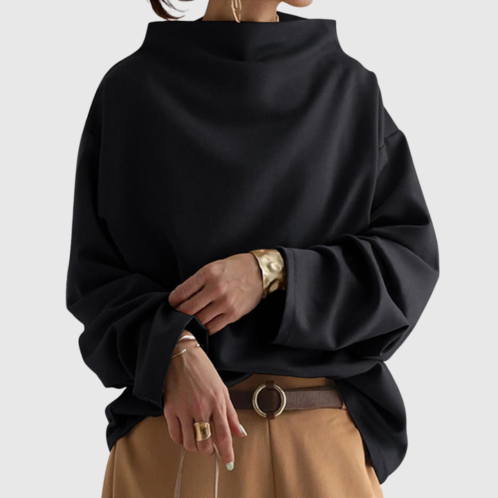 Caragh | Relaxed Fit Jumper with Stand-Up Collar