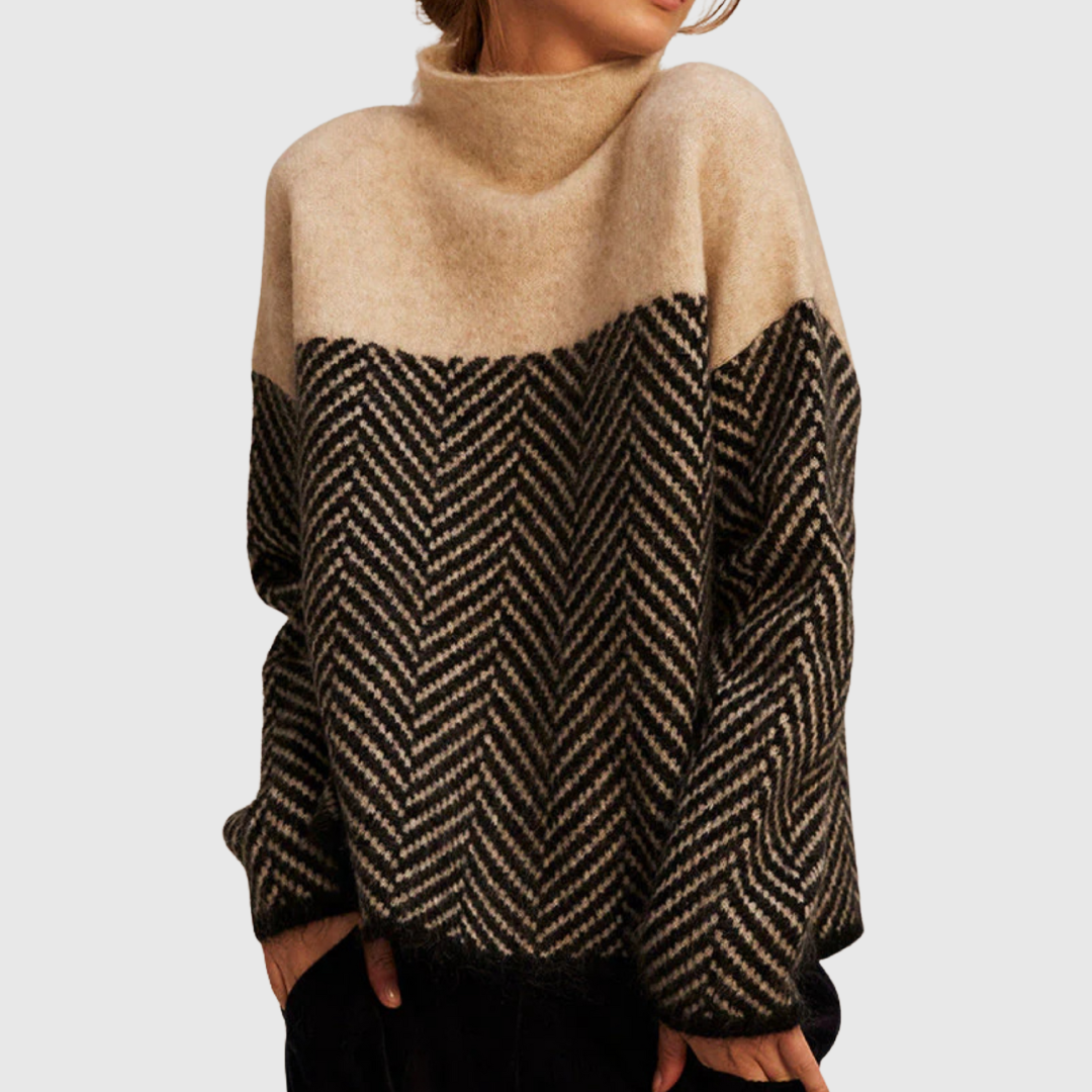 Caitlín | Stand-Up Collar Jumper