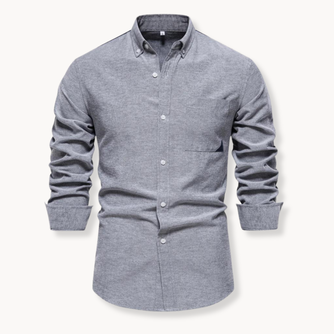 Fionn - Textured Oxford Button-Up