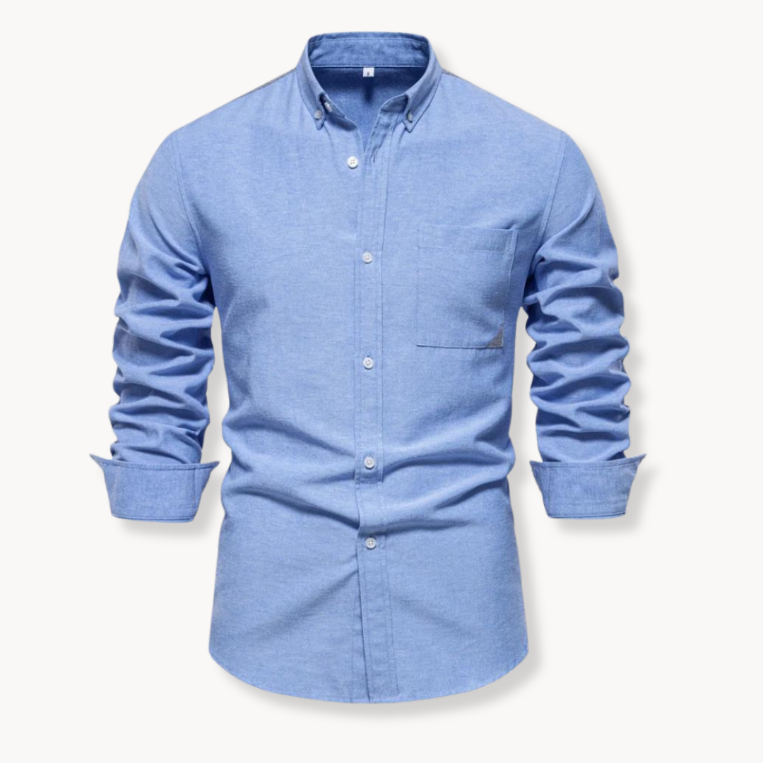 Fionn - Textured Oxford Button-Up