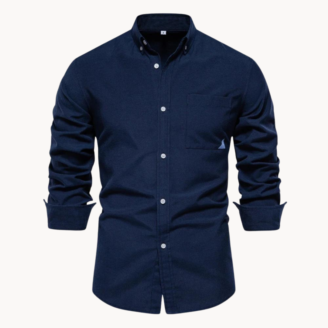 Fionn - Textured Oxford Button-Up