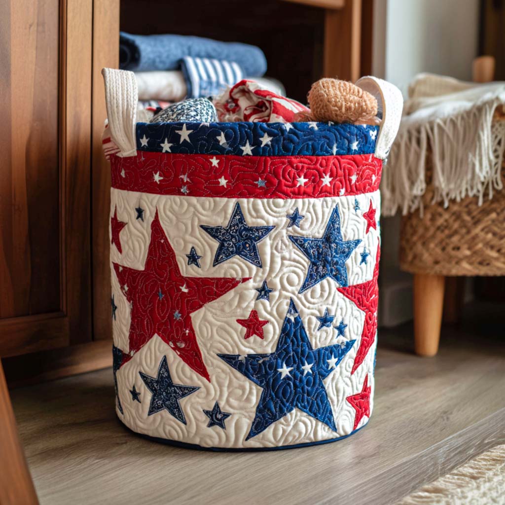 Patriot Spirit | Quilted Laundry Basket
