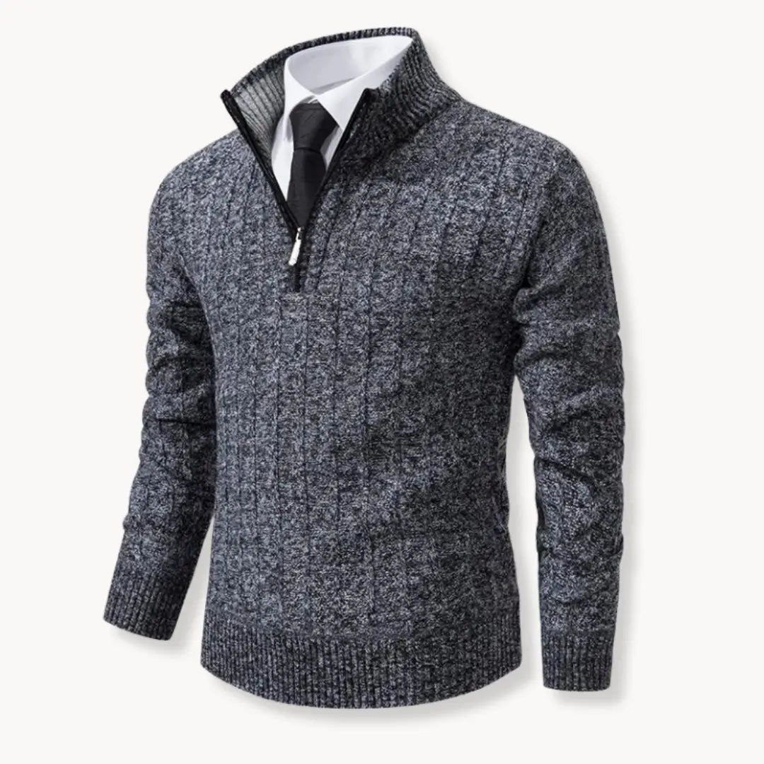Donal - Athletic Zip-Up Sweater