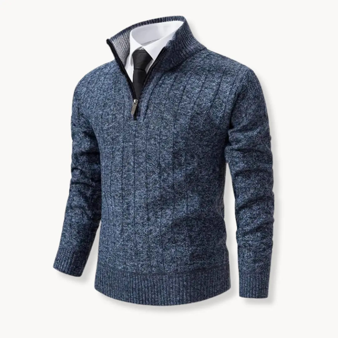 Donal - Athletic Zip-Up Sweater