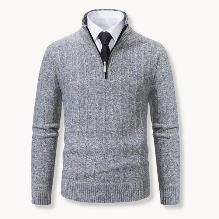 Donal - Athletic Zip-Up Sweater