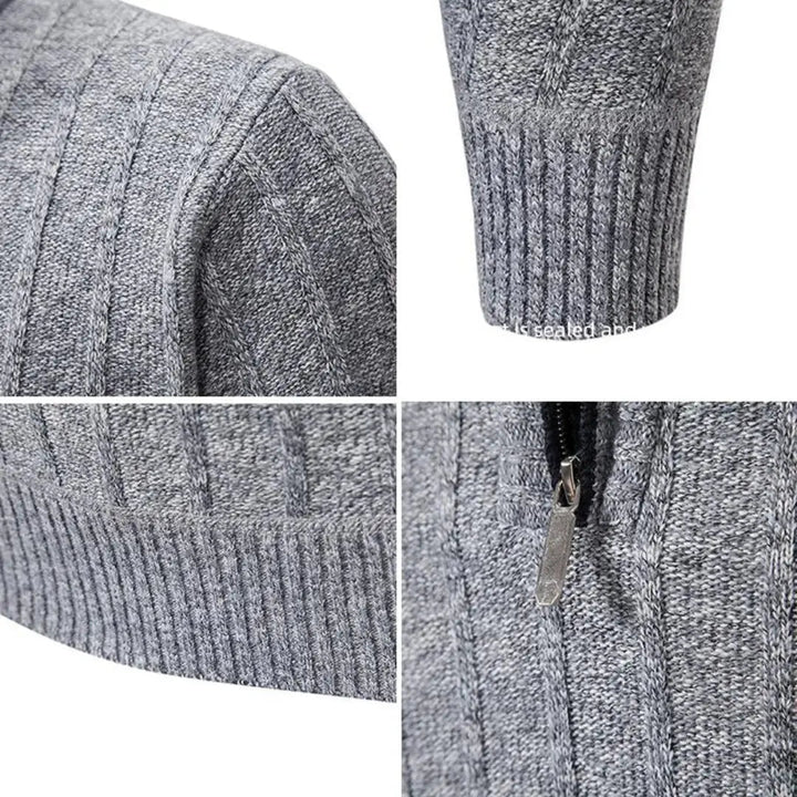 Donal - Athletic Zip-Up Sweater