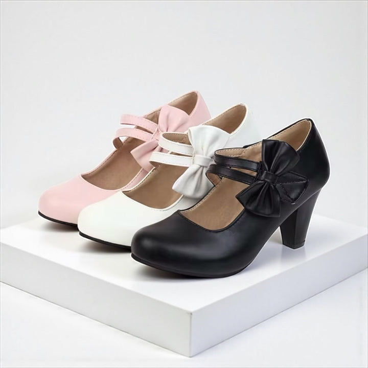 Bláithín - Chic Bow-Detail Elegant Heels