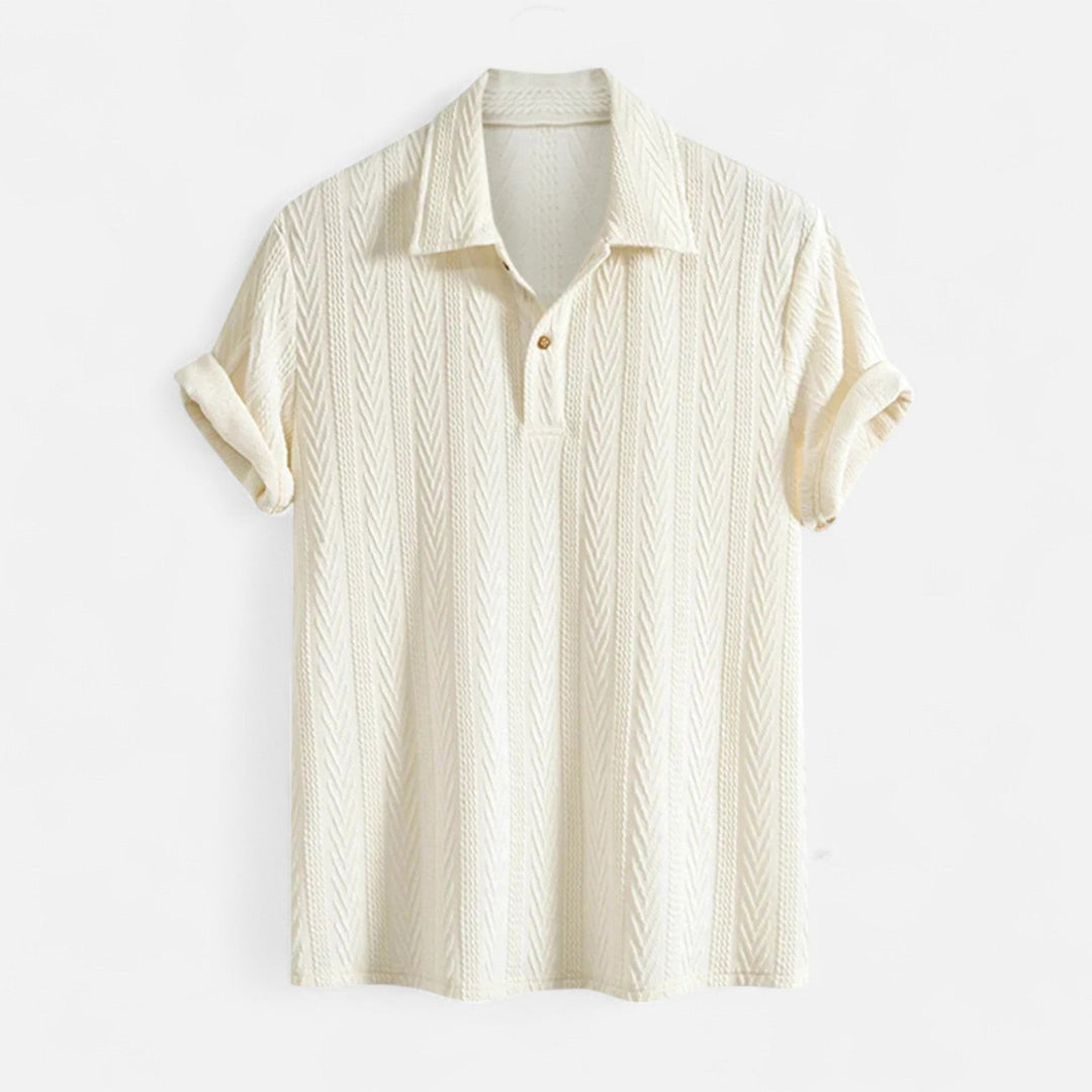 Aidan - Textured Jacquard Polo