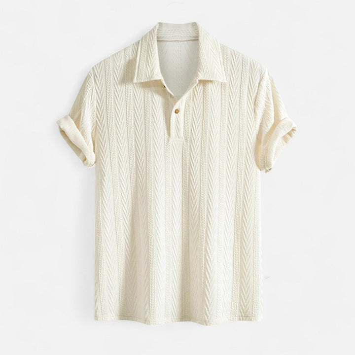 Aidan - Textured Jacquard Polo