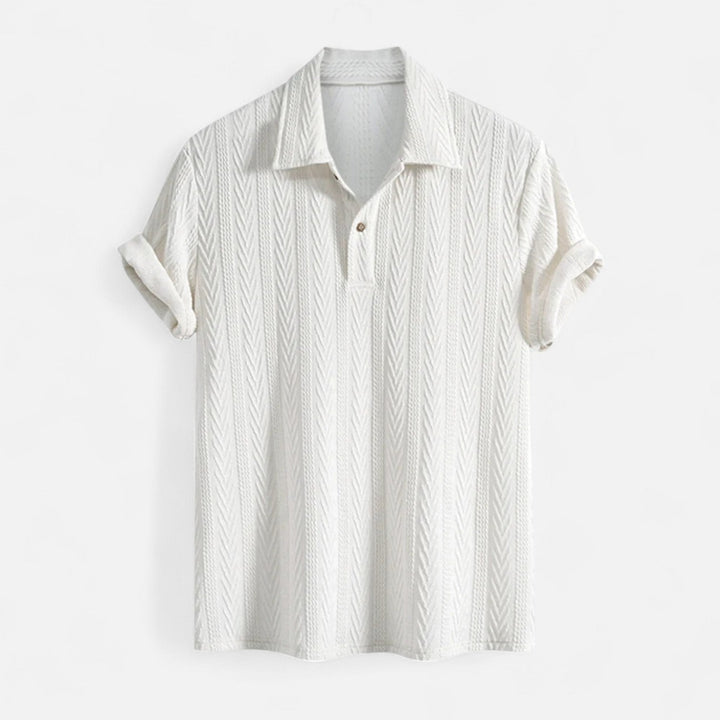 Aidan - Textured Jacquard Polo
