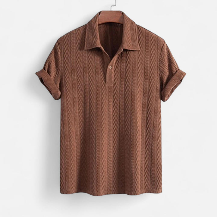 Aidan - Textured Jacquard Polo