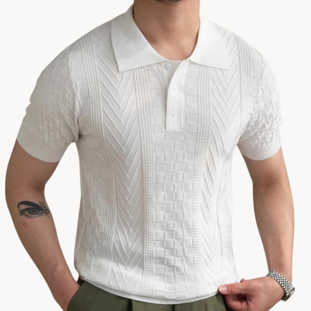 Tadhg - Sophisticated Textured Polo