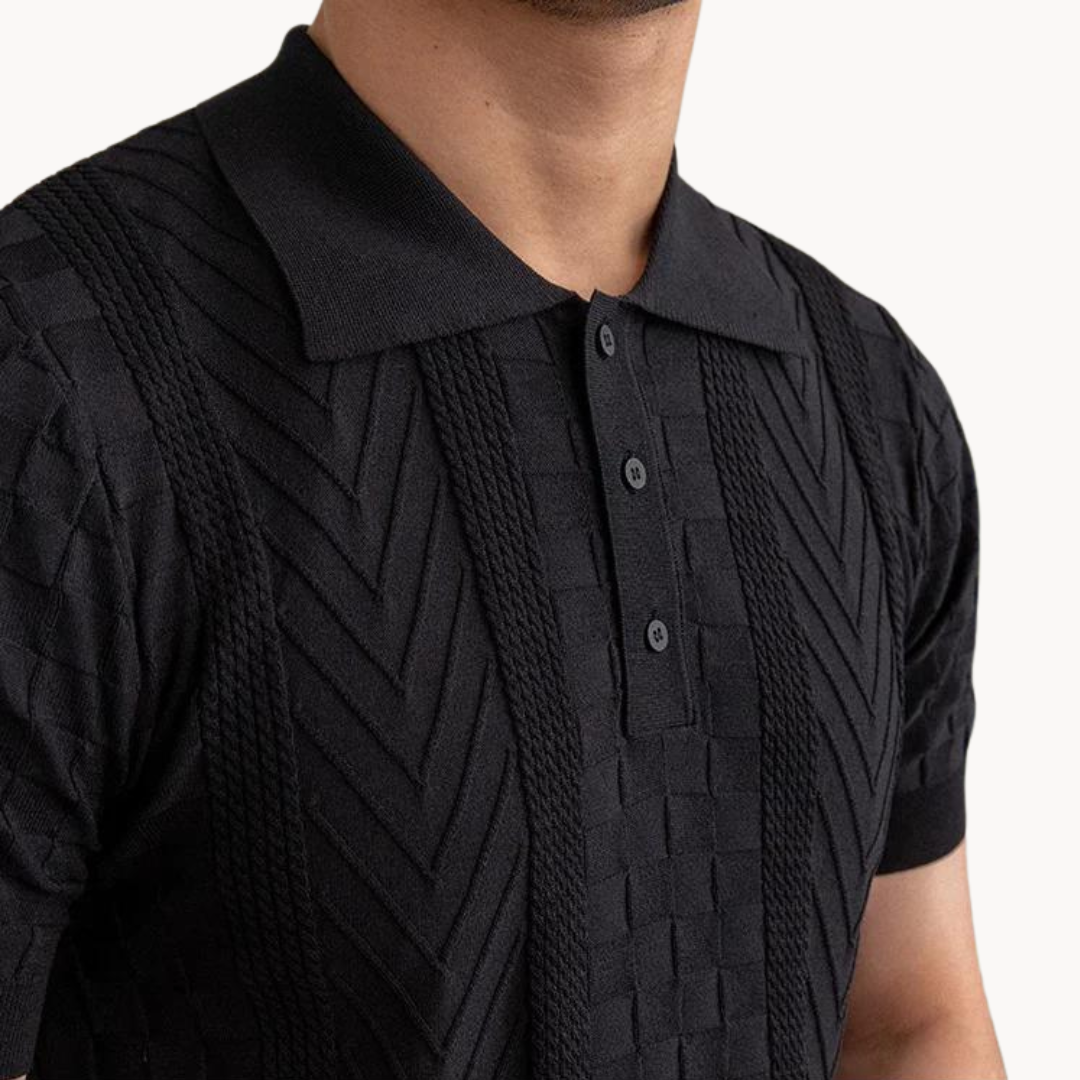 Tadhg - Sophisticated Textured Polo