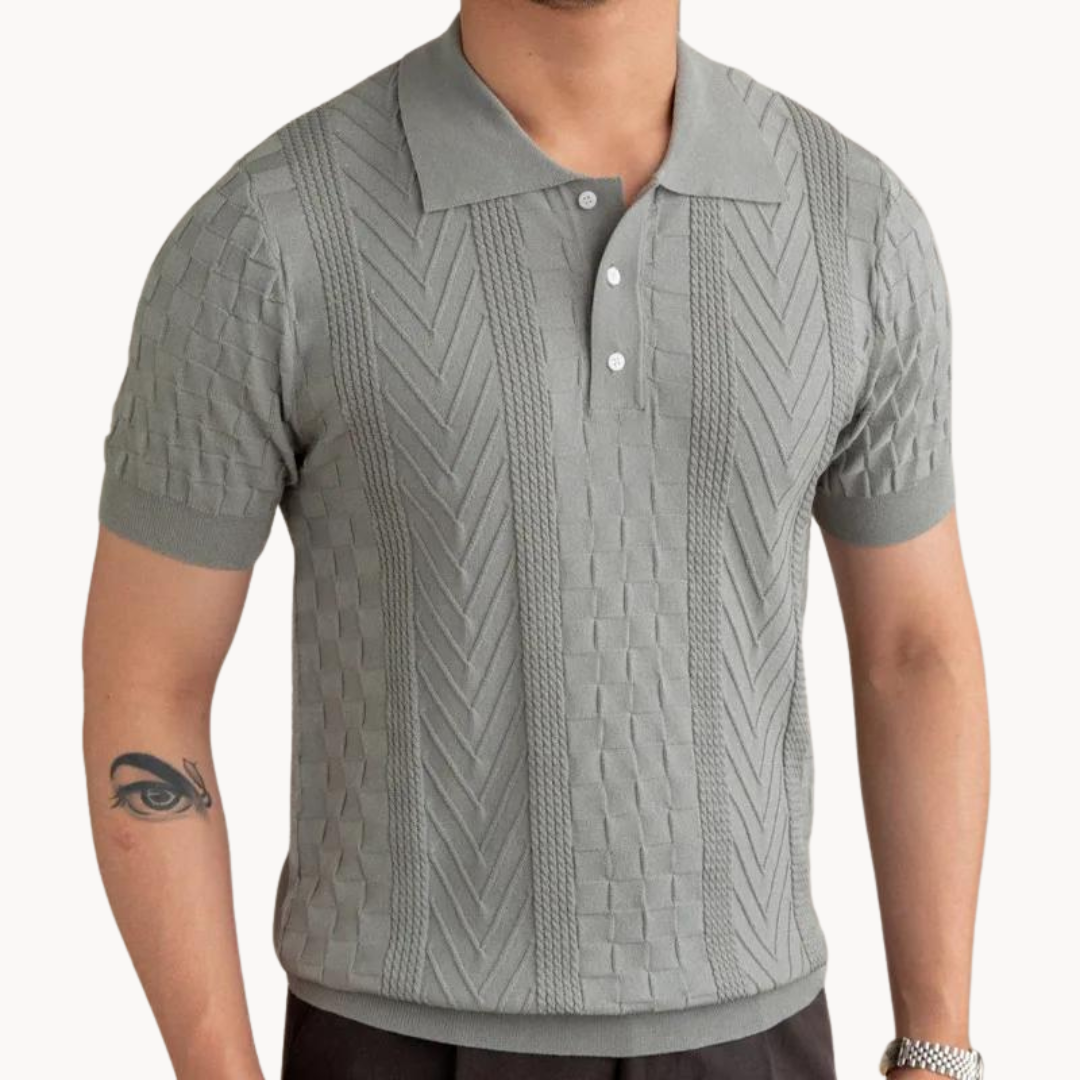 Tadhg - Sophisticated Textured Polo
