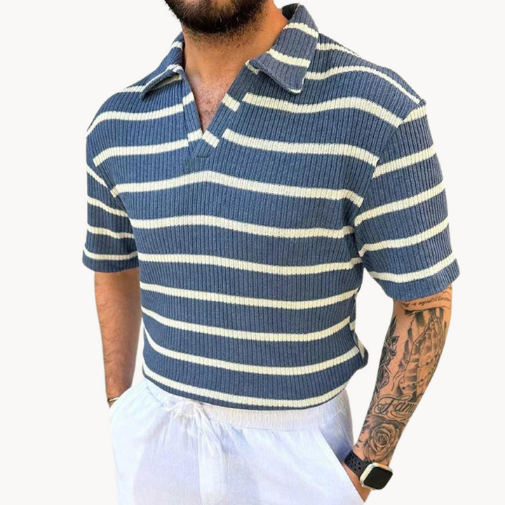 Cian - Classic Striped Polo Tee