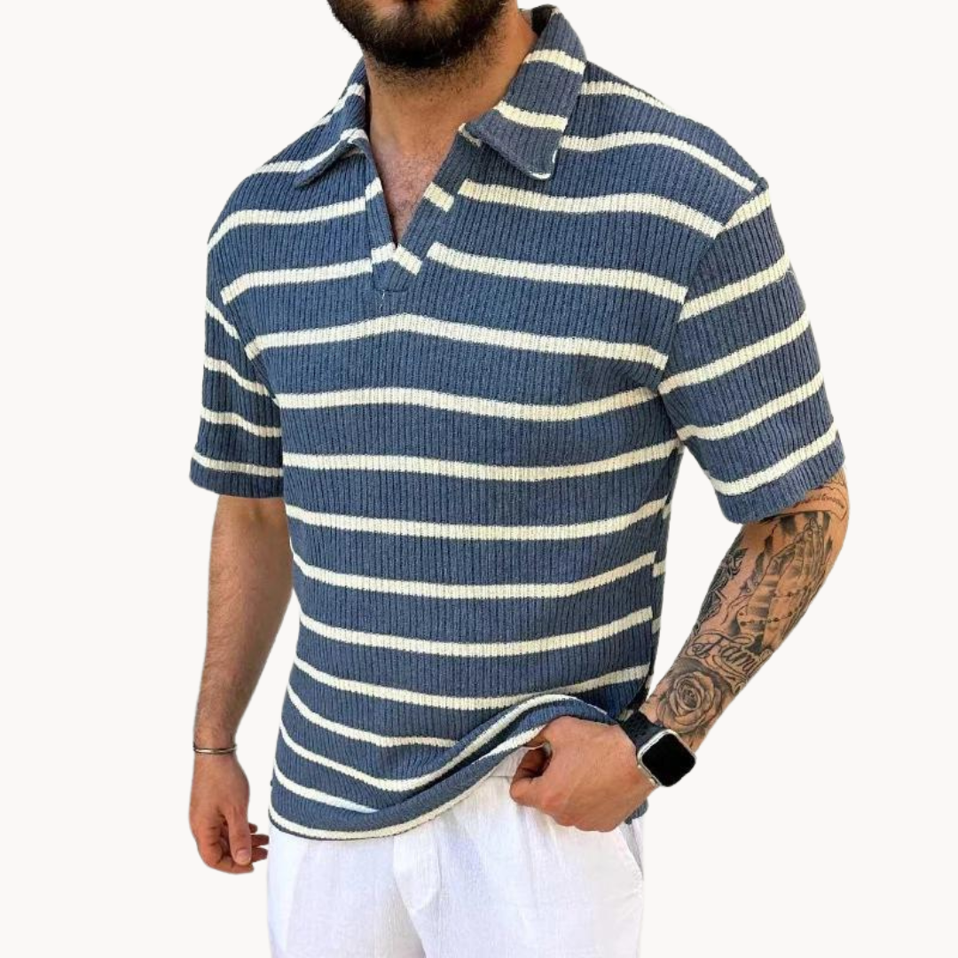 Cian - Classic Striped Polo Tee