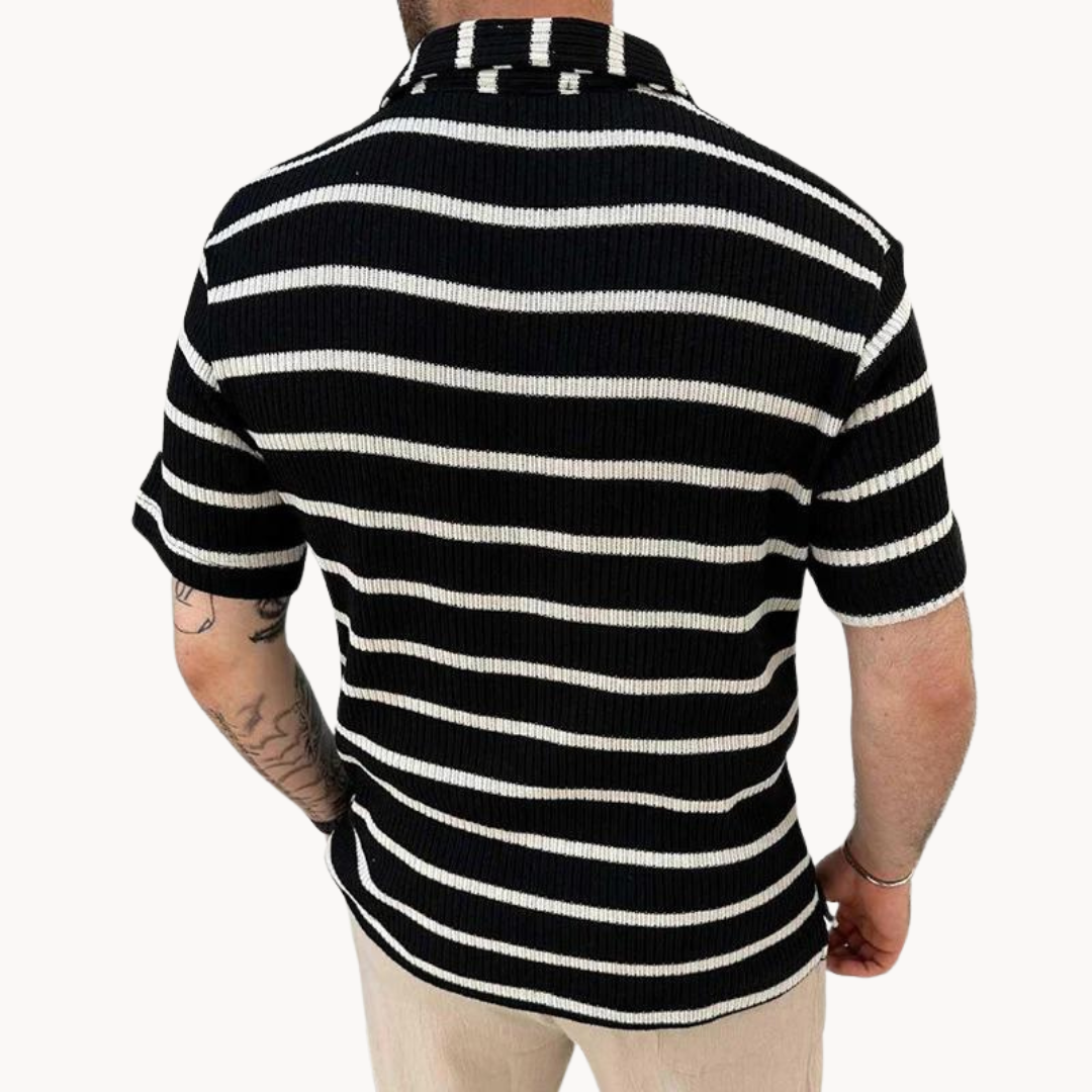 Cian - Classic Striped Polo Tee