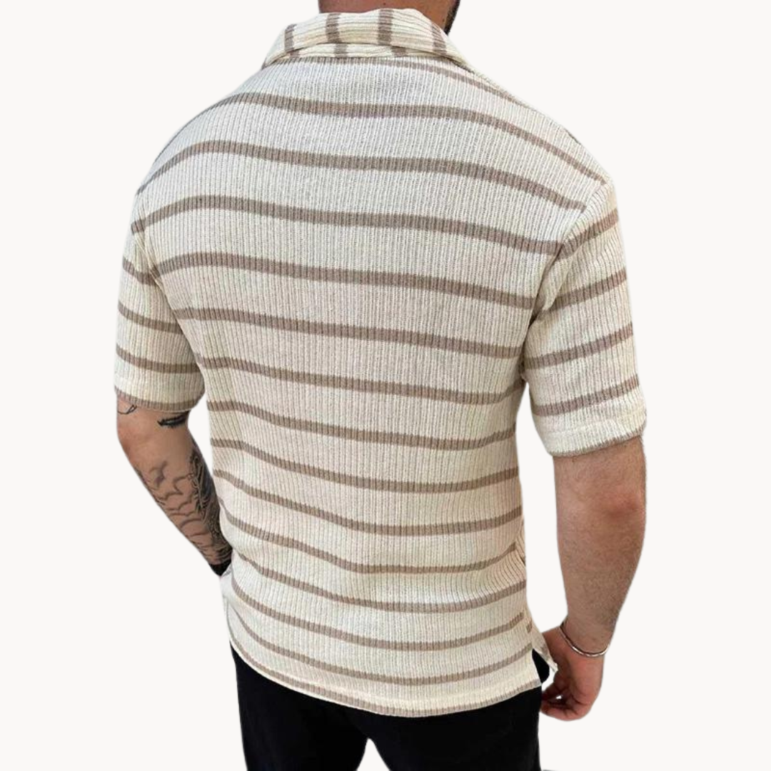Cian - Classic Striped Polo Tee