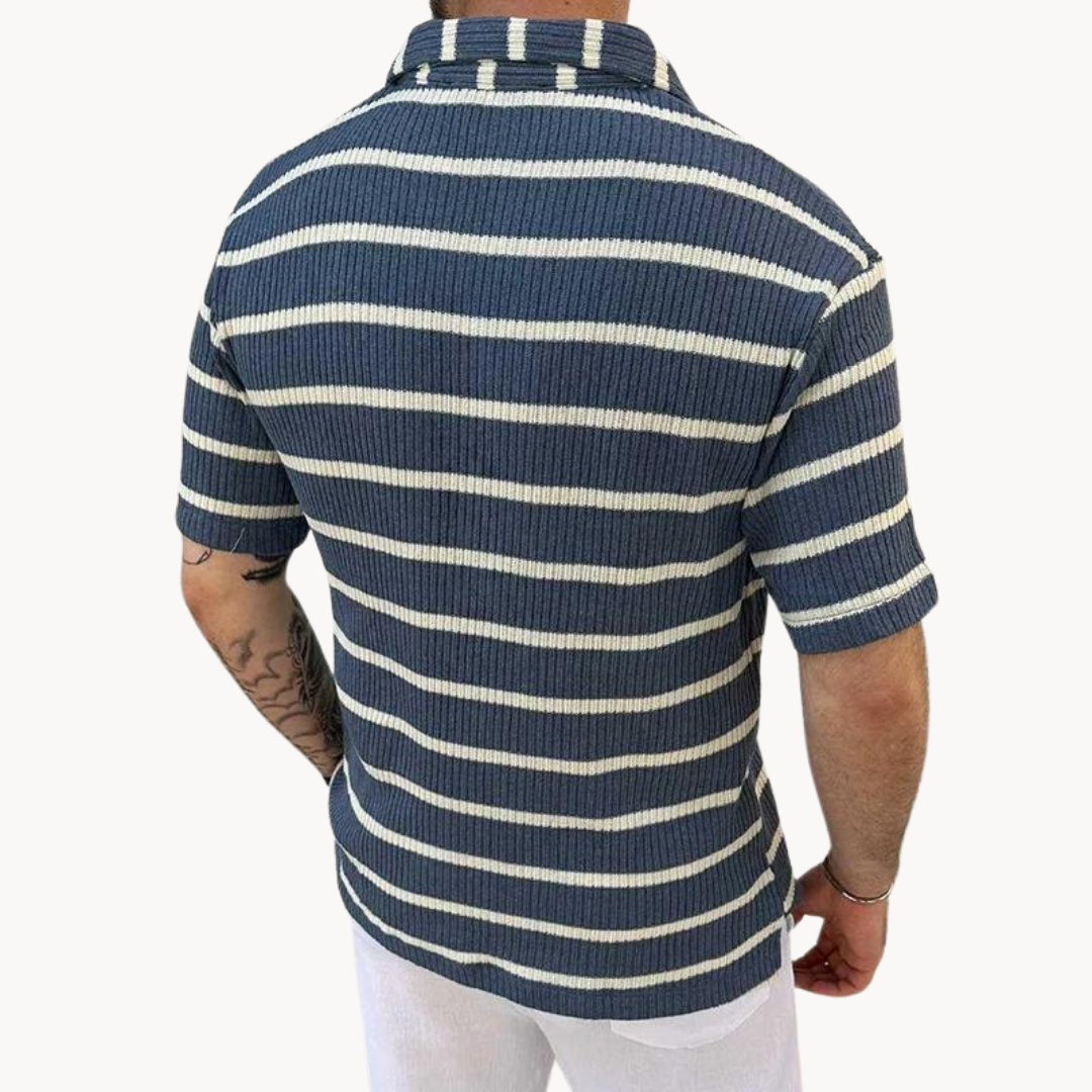 Cian - Classic Striped Polo Tee