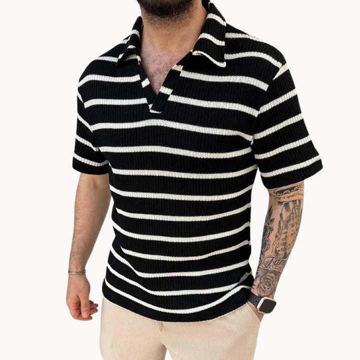 Cian - Classic Striped Polo Tee